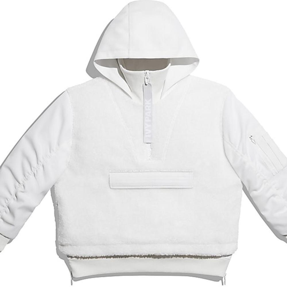 Adidas Ivy Park 1/2 Zip Sherpa Layered Jacket